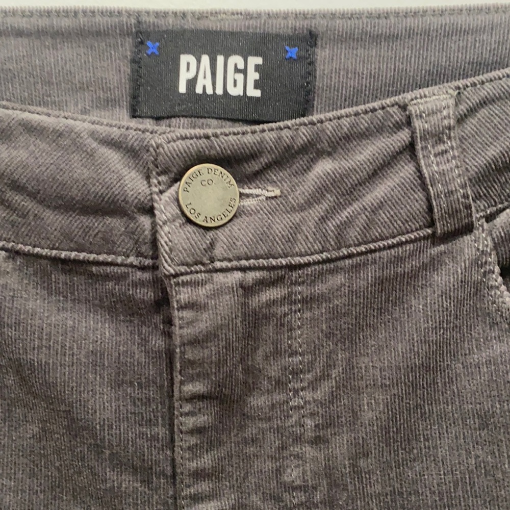 Final Sale 👀 No More Low Offers PAIGE HOXTON HIGH-RISE SLIM CORDUROY PANTS - Picture 11 of 13
